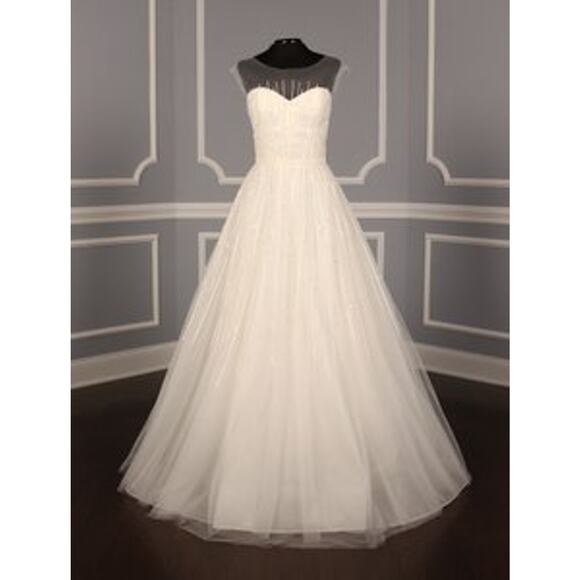 AUSTIN SCARLETT Aurora AS31 Beaded Tulle Aline Sleeveless Wedding Dress 8 - Picture 1 of 10